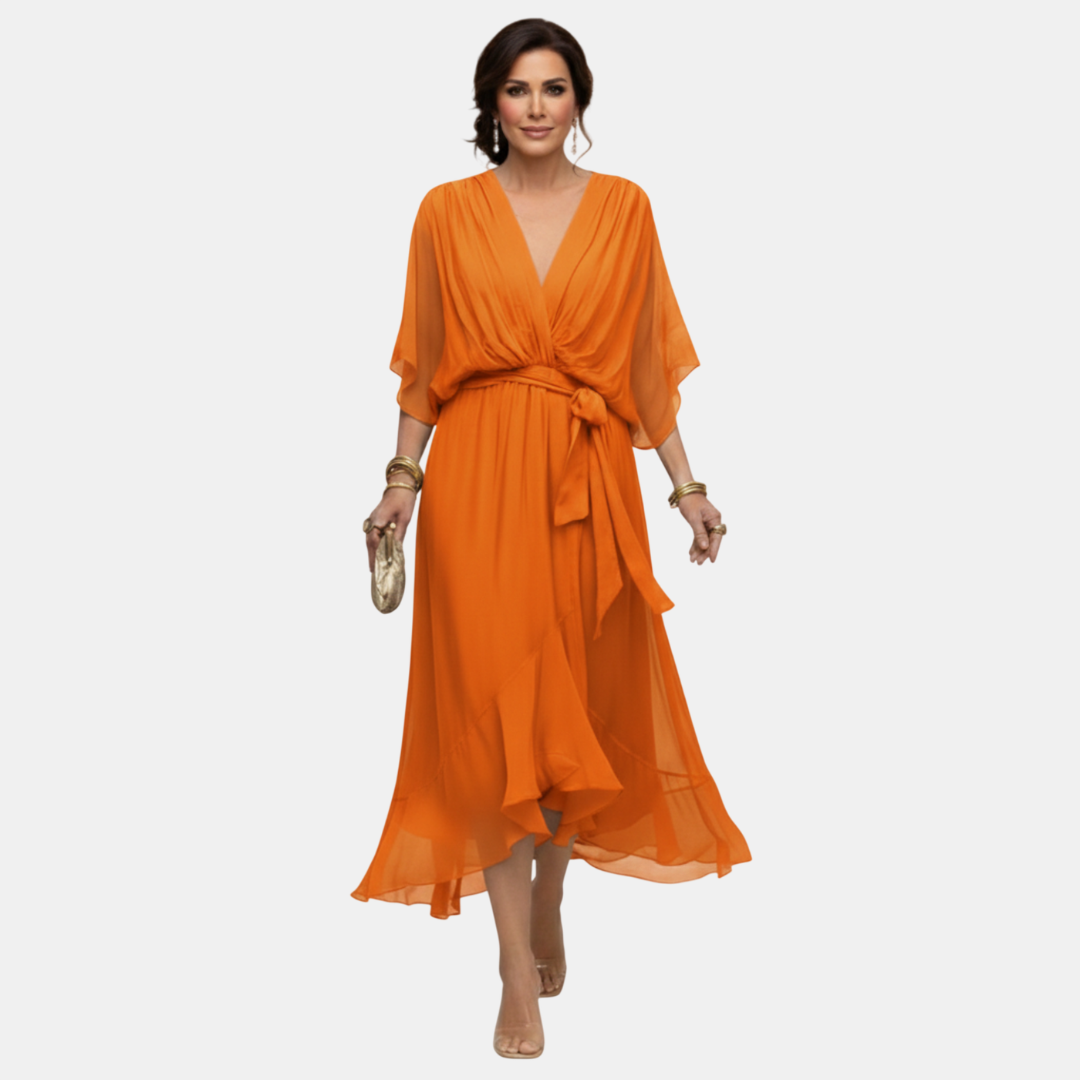 ANABEL | Vestido Fluido con Escote en V