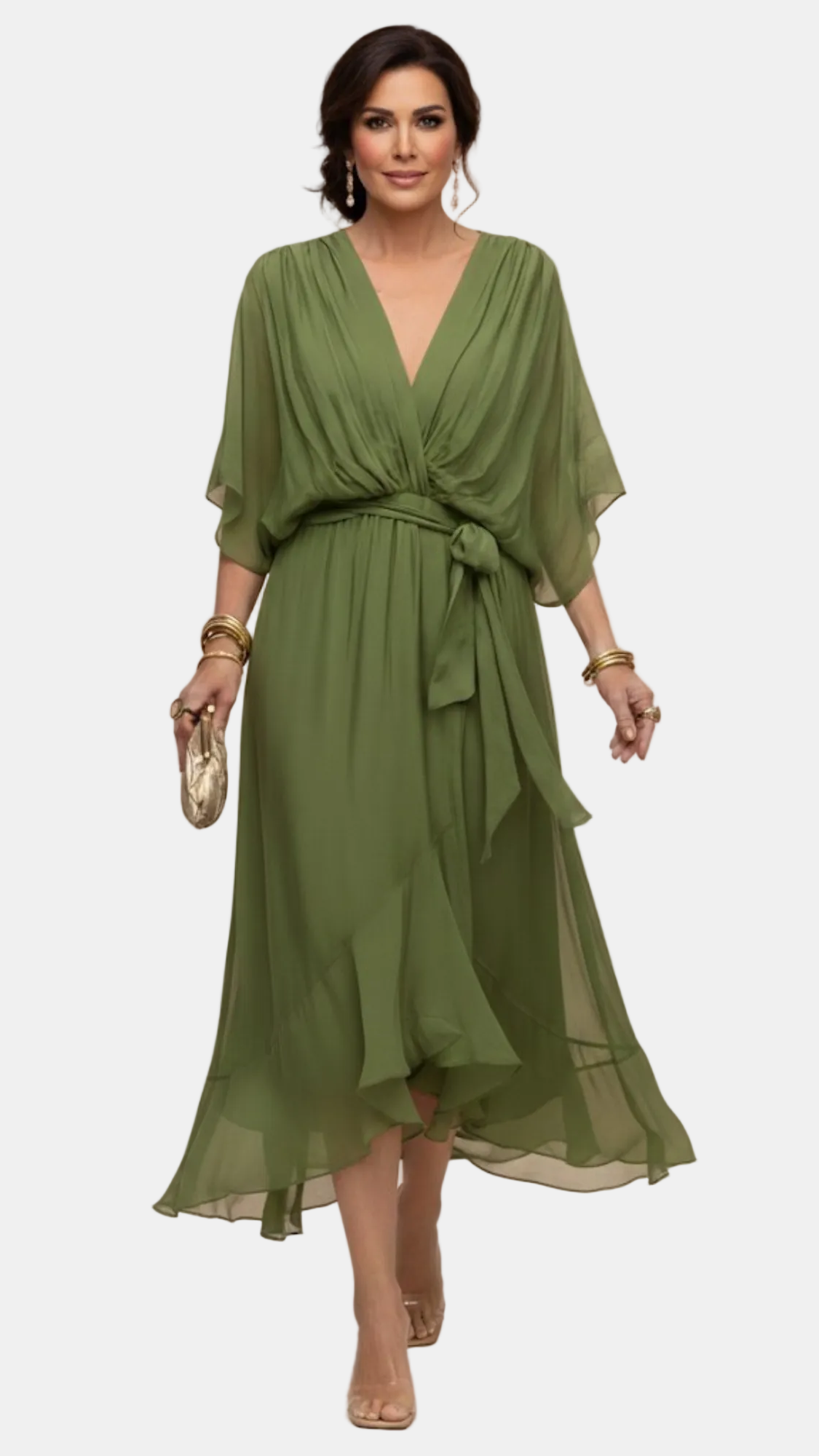 ANABEL | Vestido Fluido con Escote en V