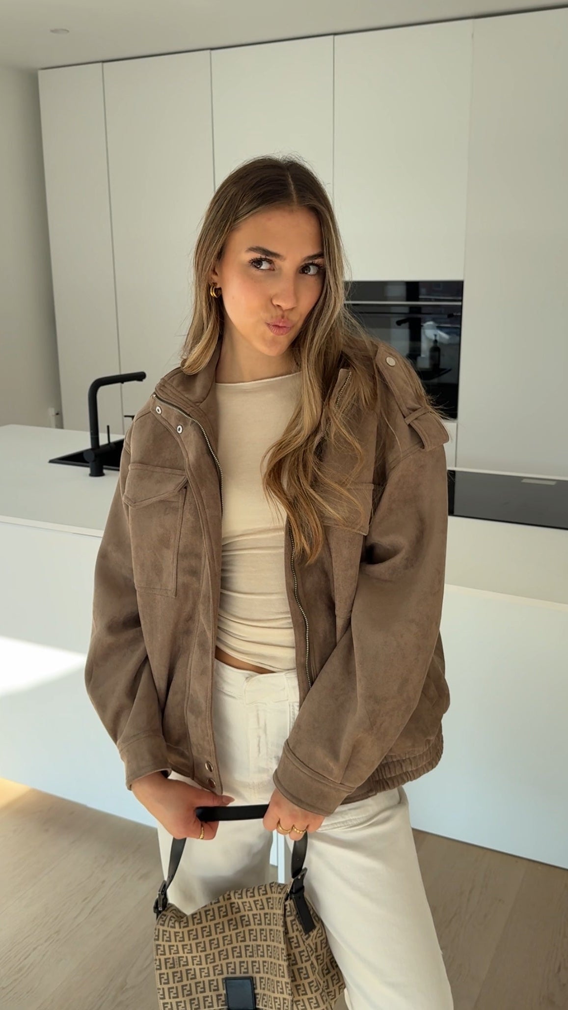 CHAQUETA DE ANTE