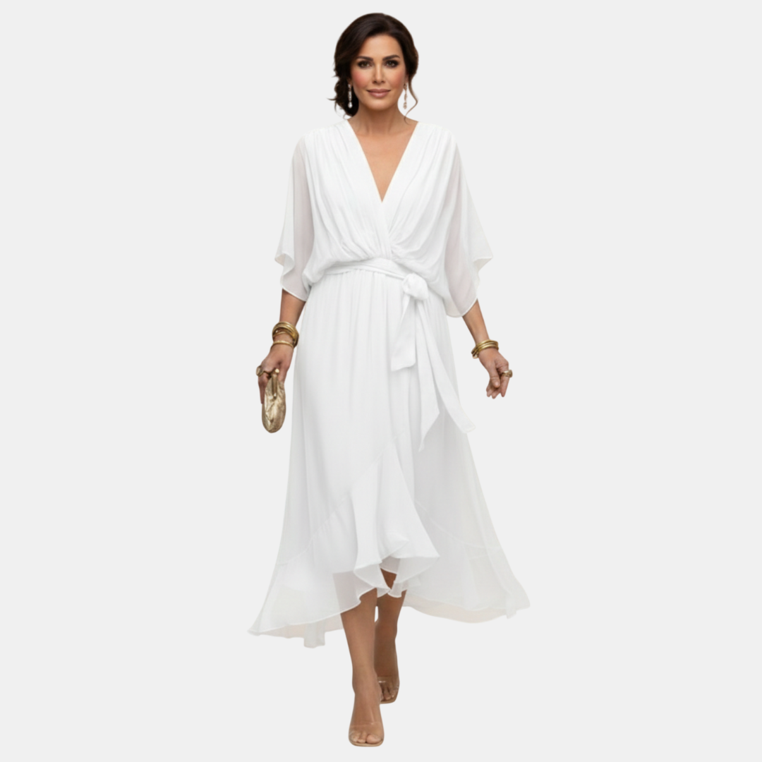 ANABEL | Vestido Fluido con Escote en V