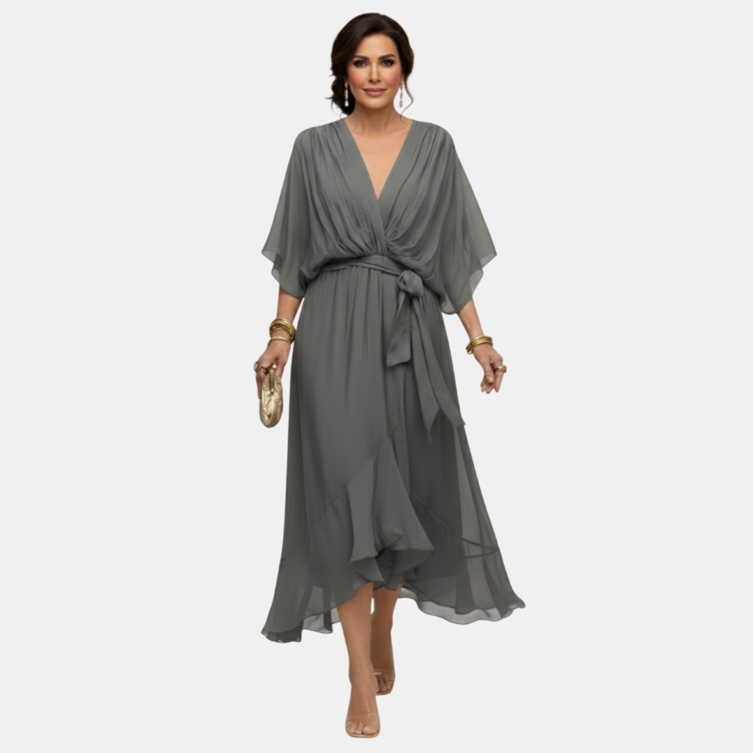 ANABEL | Vestido Fluido con Escote en V