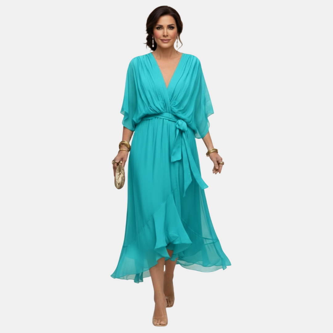 ANABEL | Vestido Fluido con Escote en V