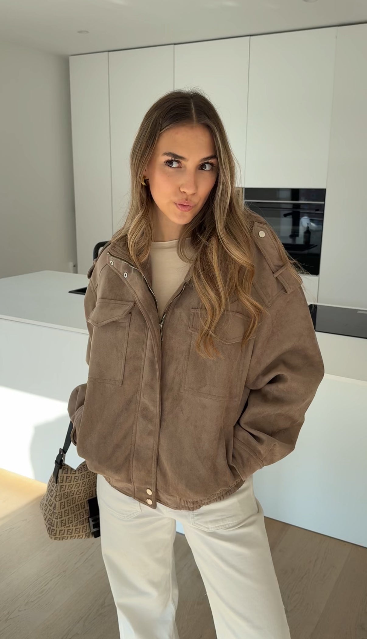 CHAQUETA DE ANTE