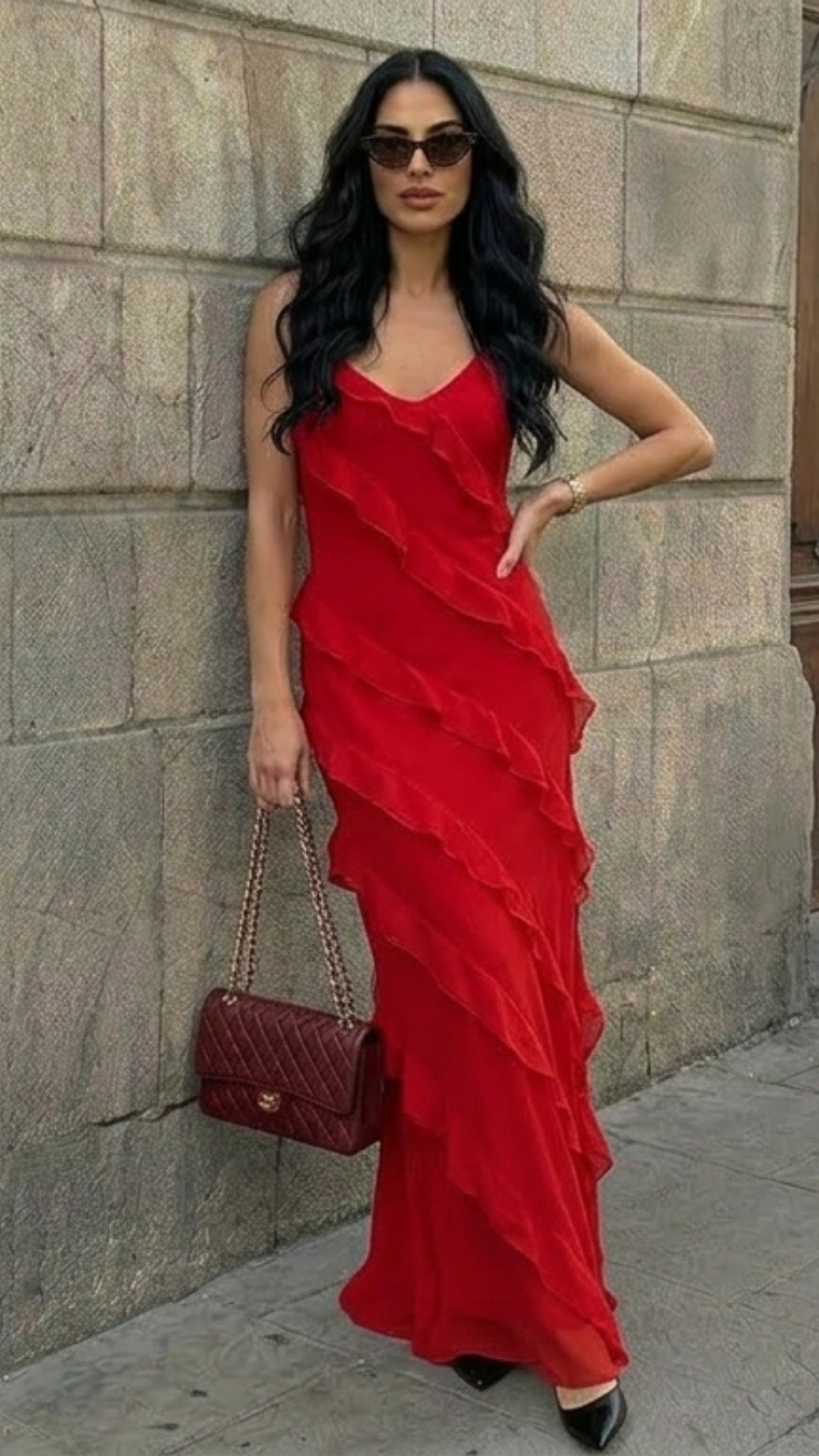VESTIDO VOLANTES