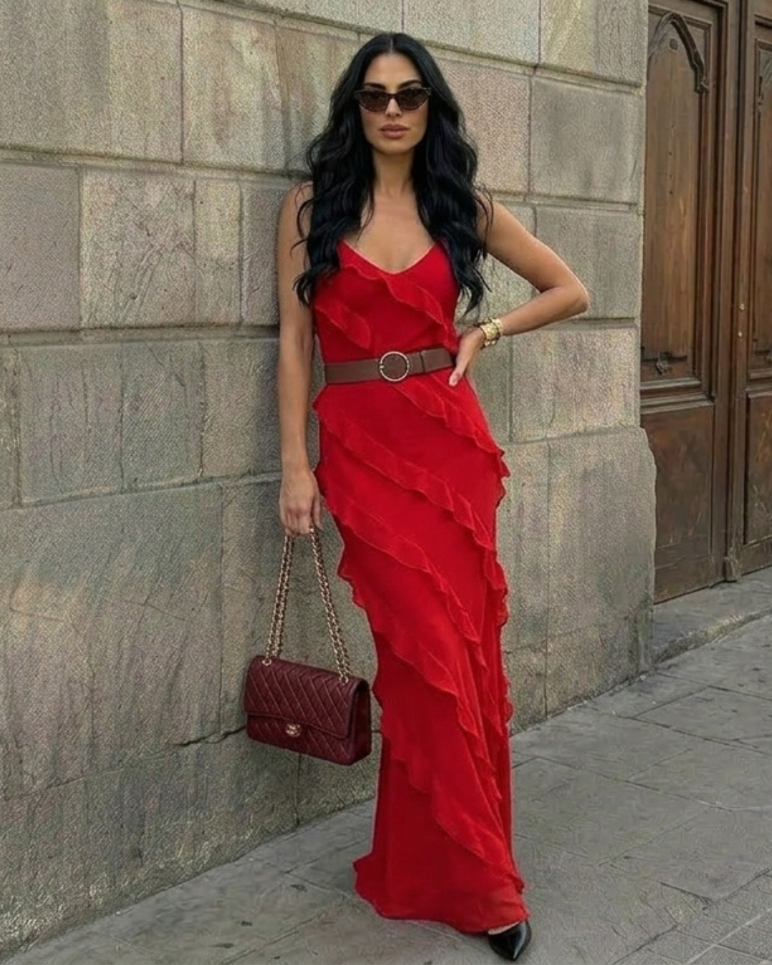VESTIDO VOLANTES