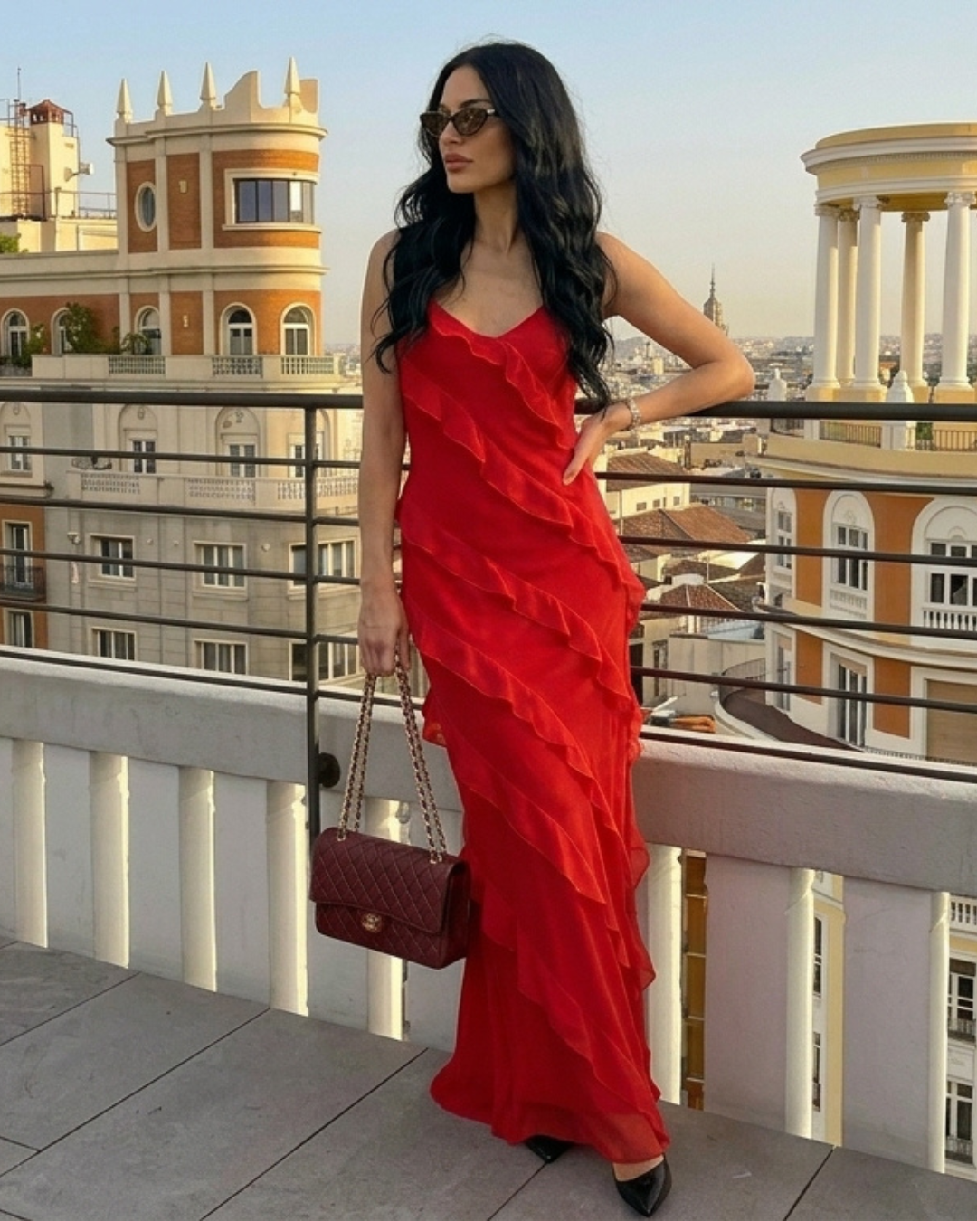 VESTIDO VOLANTES