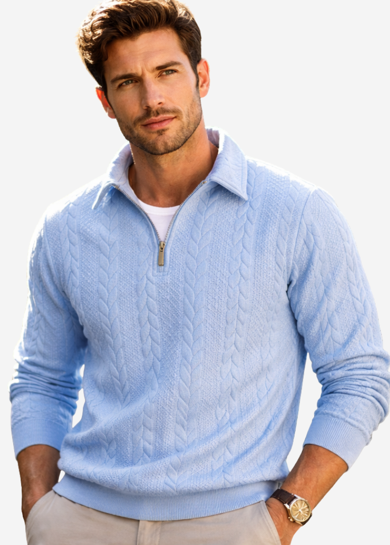 Milo |Polo Elegante con cremallera