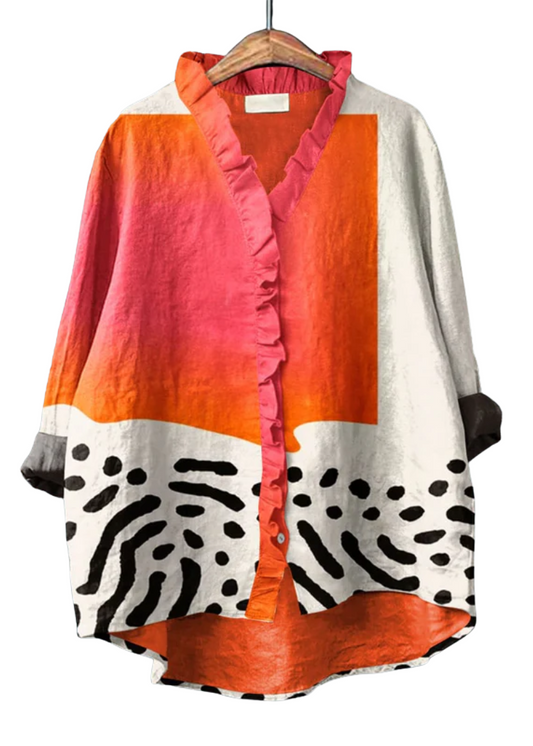 Melinda™ | Elegante Blusa de Verano en Lino