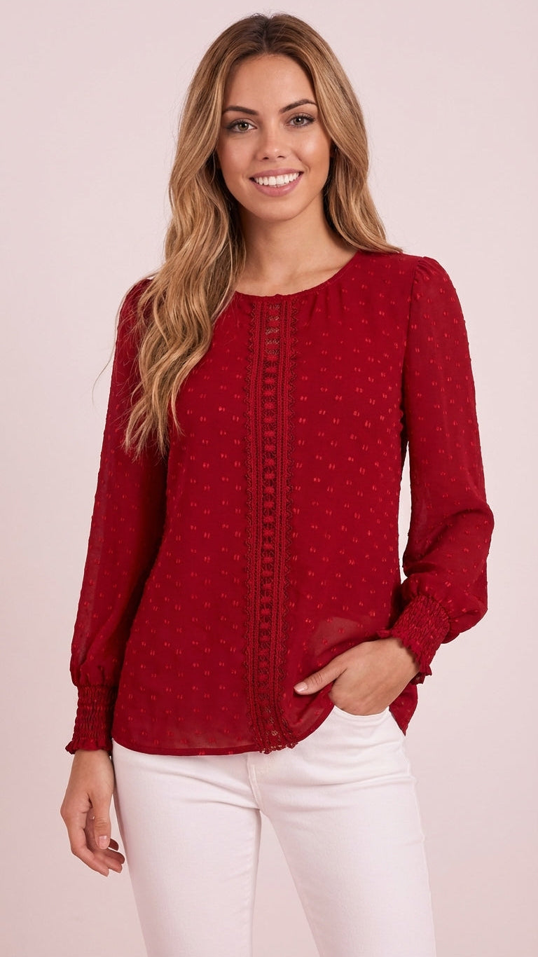 Anna - Blusa de manga larga