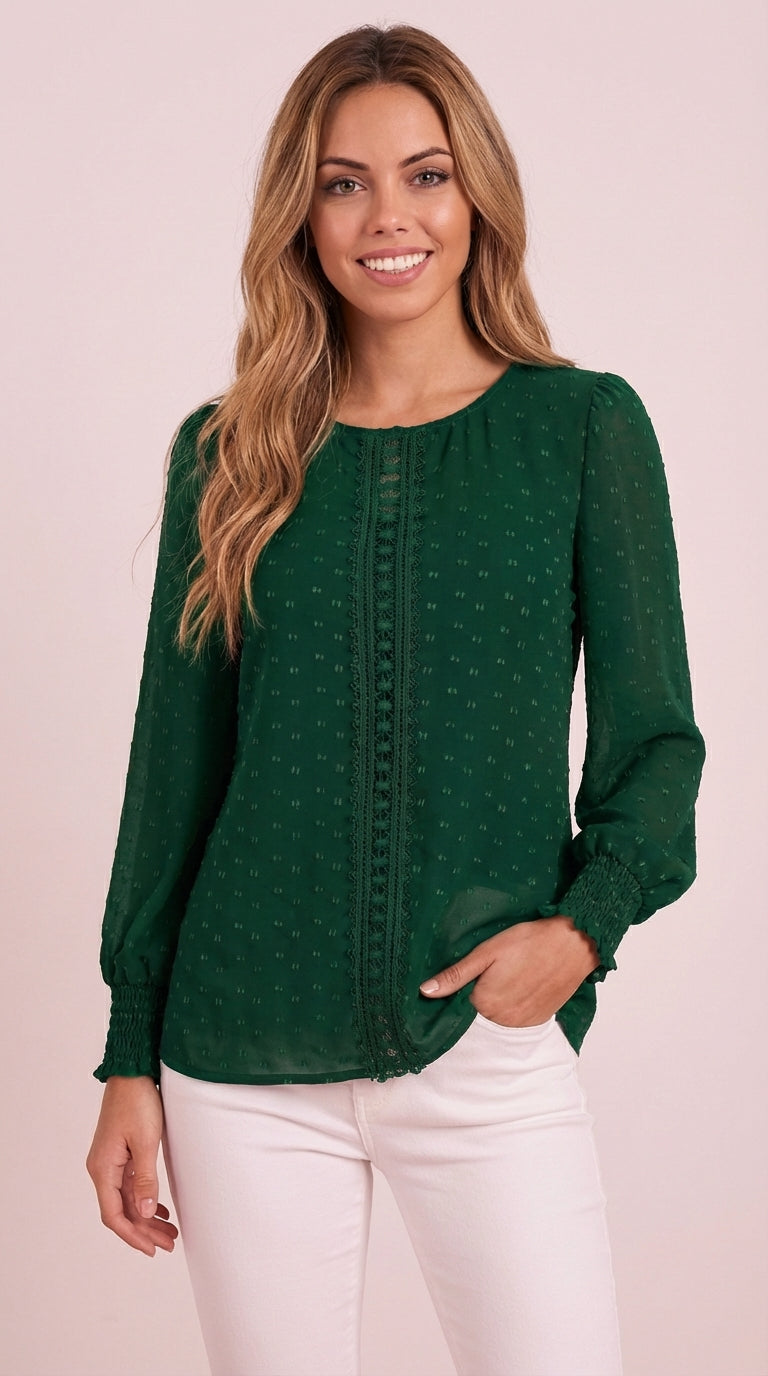 Anna - Blusa de manga larga