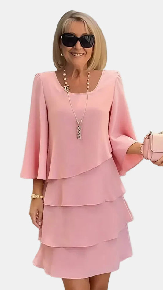 CATALINA | Vestido Elegante con Volantes