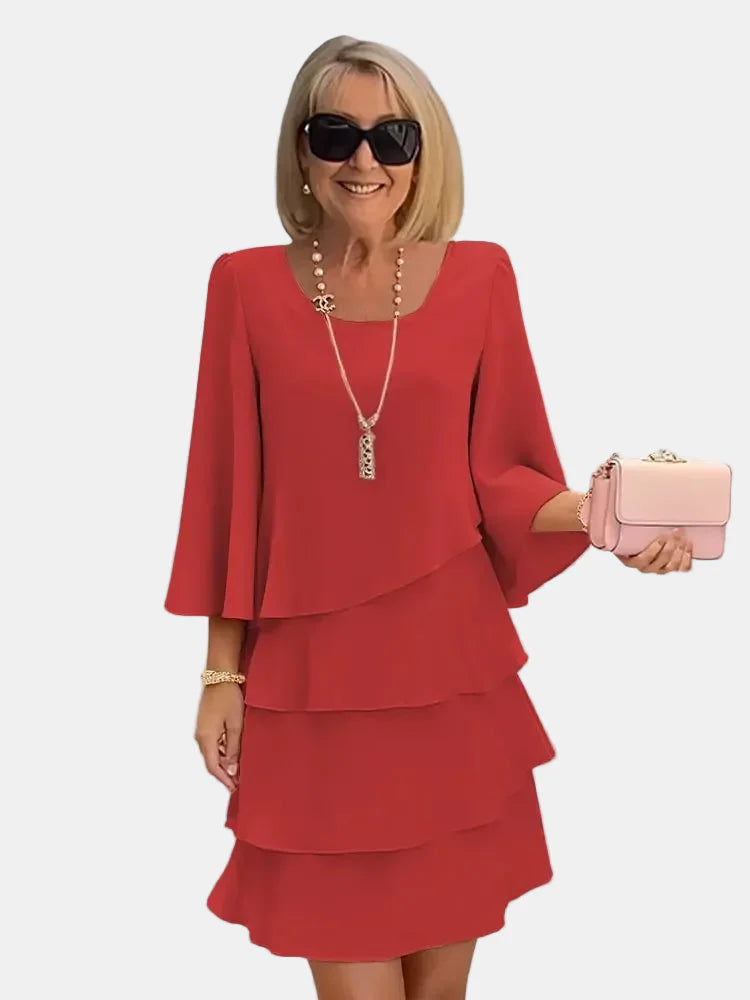 CATALINA | Vestido Elegante con Volantes