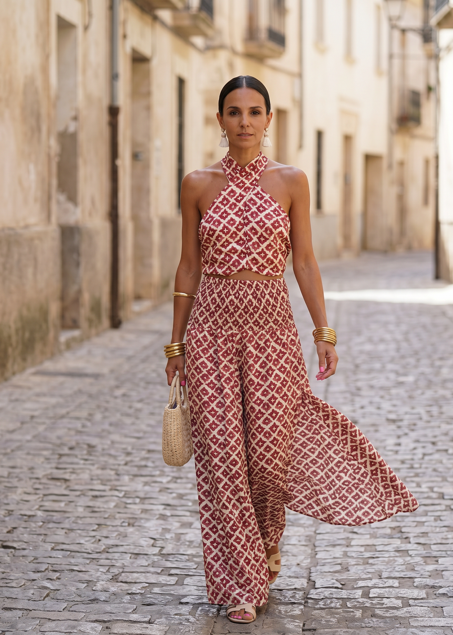 ELSA | Conjunto Elegante con Diseño de Hombros Descubiertos