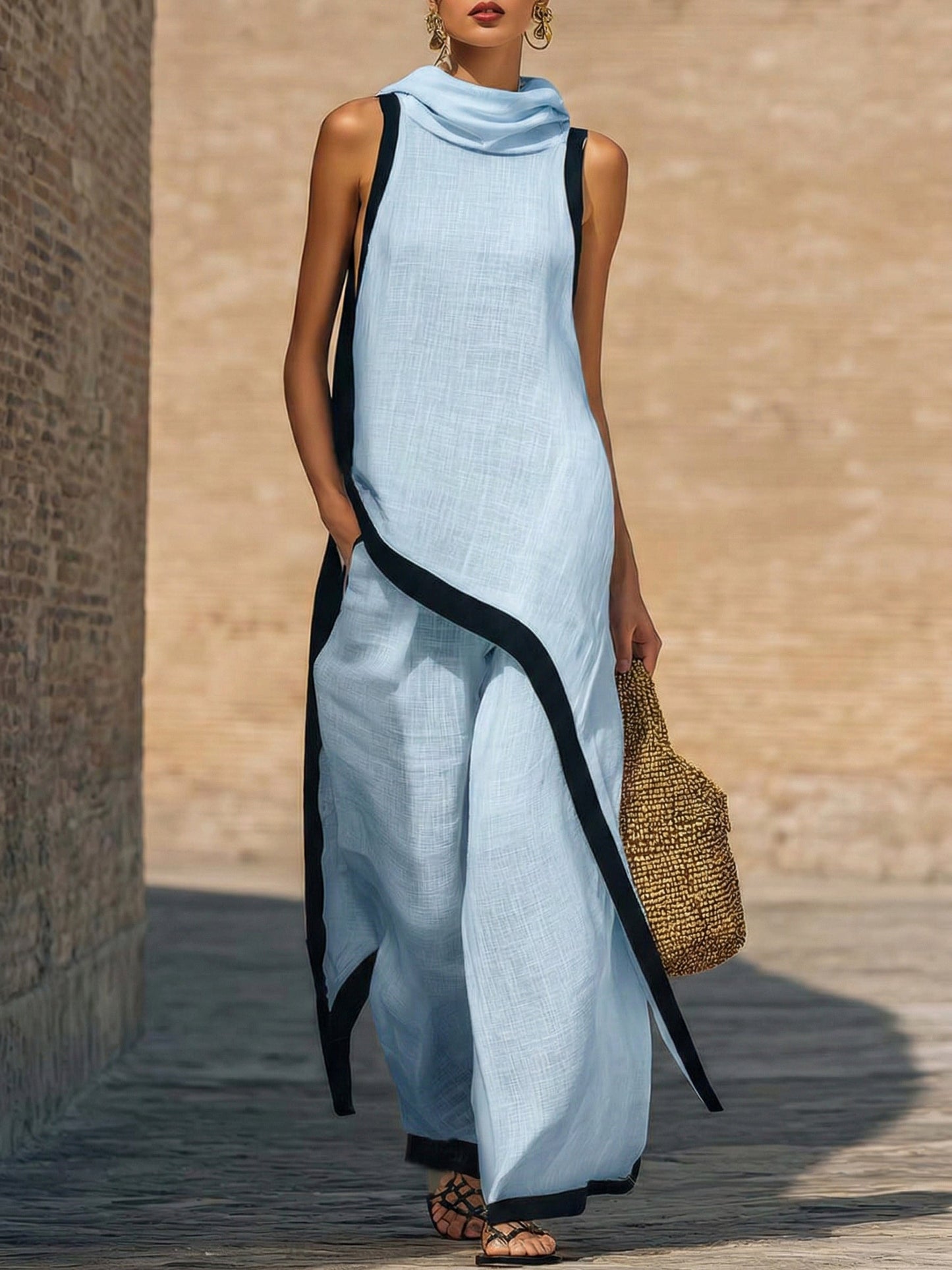 ALMA™|Conjunto Elegante en Lino y Algodón
