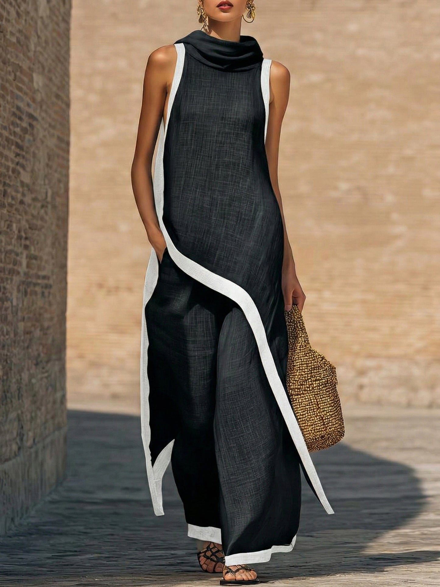 ALMA™|Conjunto Elegante en Lino y Algodón