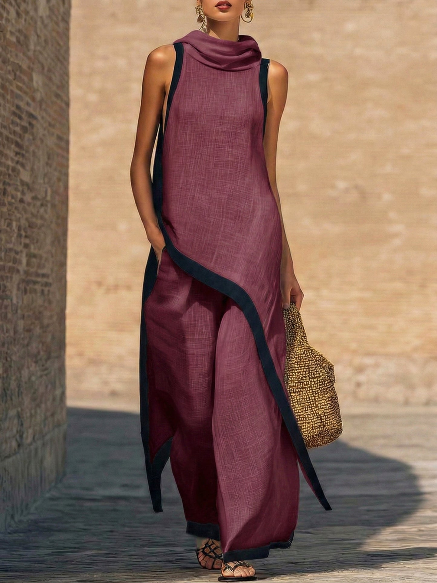 ALMA™|Conjunto Elegante en Lino y Algodón