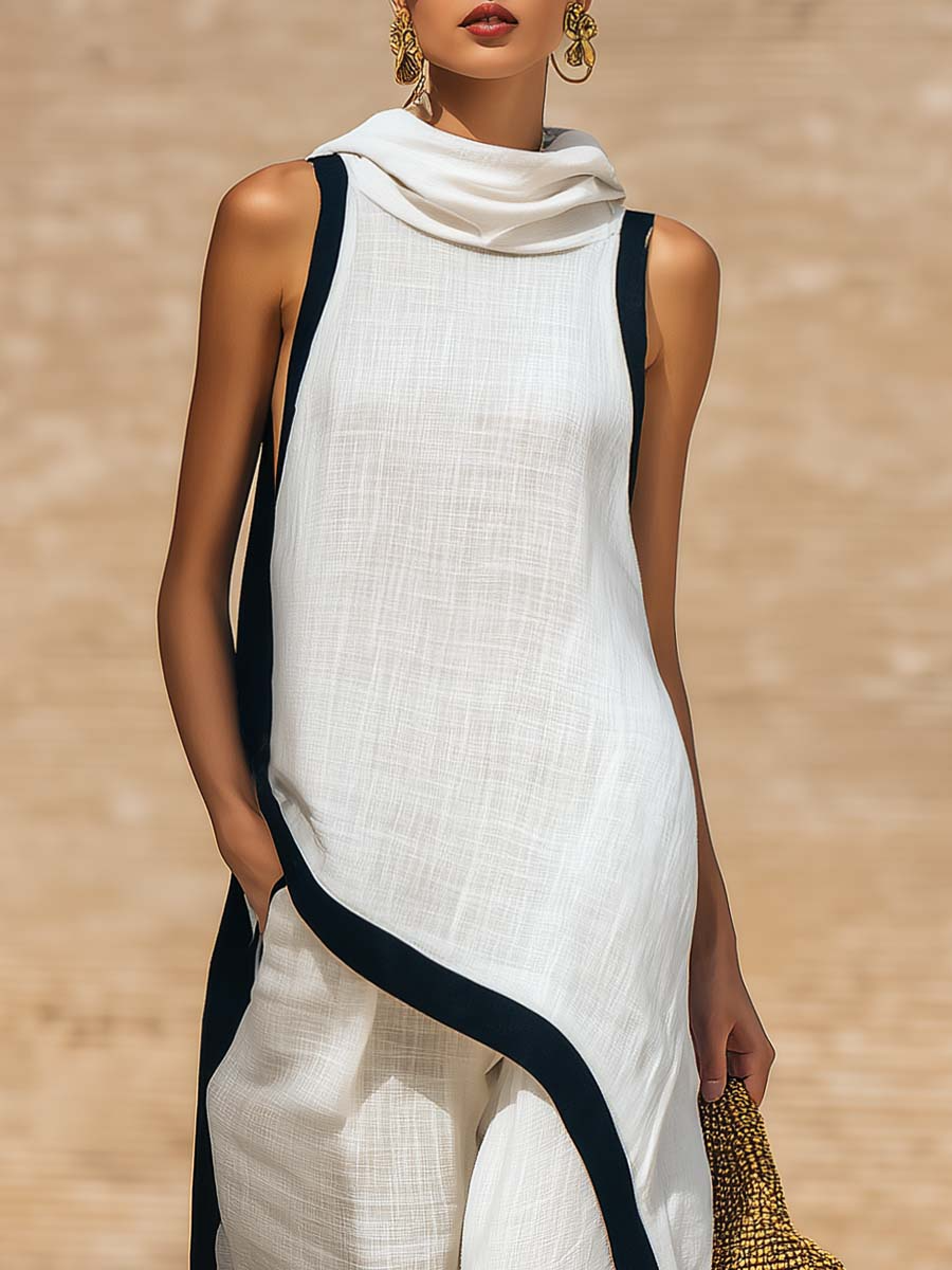 ALMA™|Conjunto Elegante en Lino y Algodón