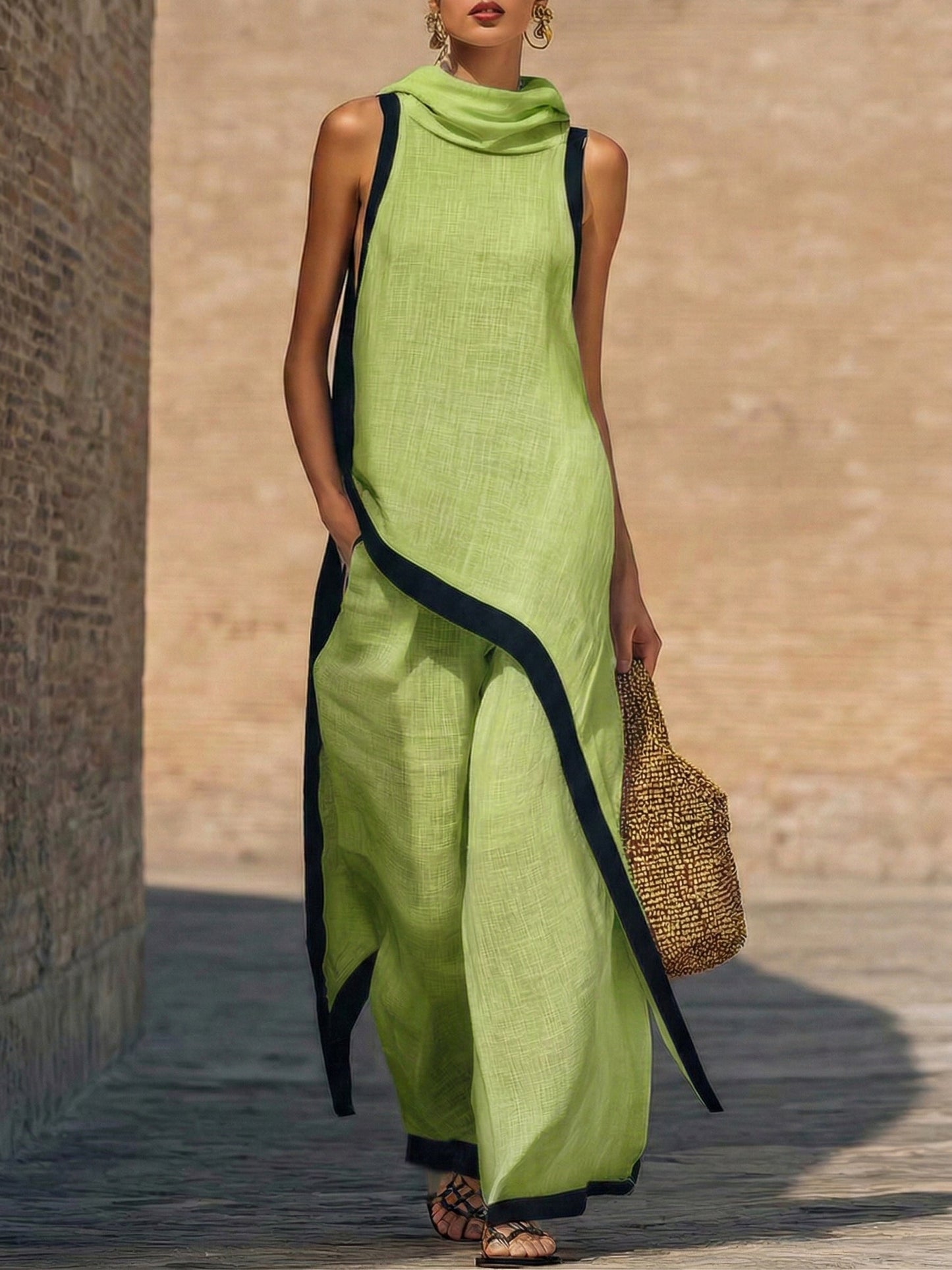 ALMA™|Conjunto Elegante en Lino y Algodón